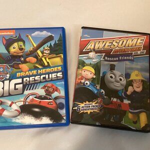 PAW Patrol + Rescue Friends DVD Lot – Brave Heroes & Action Adventures – Kids Fa